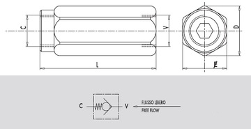 Клапан обратный VU 1/2" (K)