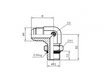 TN514-JIC 3/4"-3/4"-16UNF