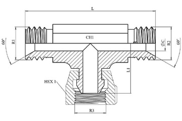 Тройник BSP 3/4" (Ш-Г-Ш)