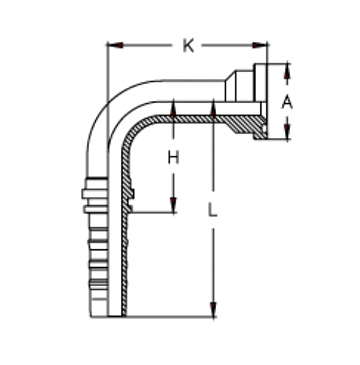 Фл. 1"3000/90-16 CS (44,5) DN25 удл.118